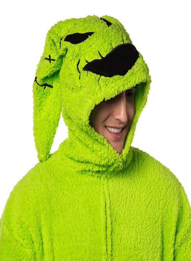 MJC The Nightmare Before Christmas Oogie Boogie Costume One Piece Pajama Union Suit (Large) Green - Image 3
